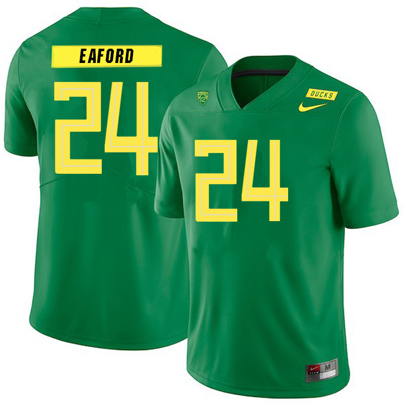 Men #24 Ge'mon Eaford Oregon Ducks College Football Jerseys Sale-Green - Click Image to Close